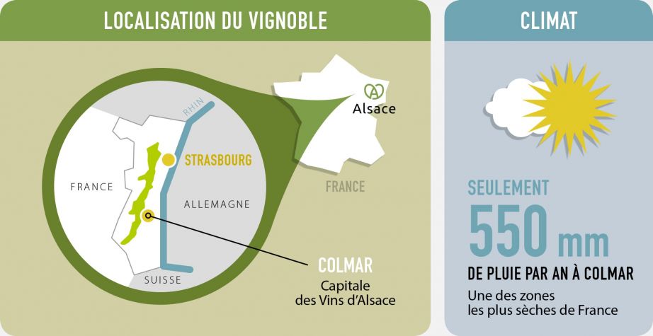 Localisation du vignoble et climat