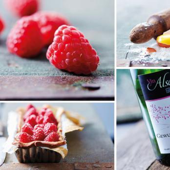 Tarte framboises-amandes